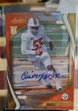 2021 Panini Absolute - Rookies Quincy Roche #164 Orange Spectrum Signatures /75