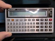 SHARP POCKET COMPUTER PC-1260  COVER Working  