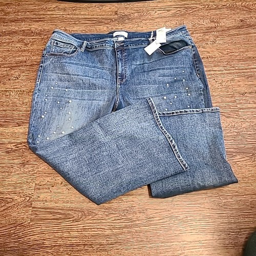 Lane Bryant Blue Denim Jeans Plus Size 26 NEW Women's Travel Casual Feminine - Picture 1 of 10