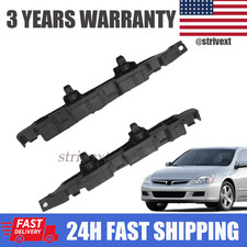 For 2003-2007 Honda Accord Pair Front Bumper Cover Support Brackets Retainer