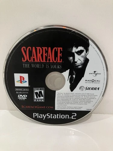 Scarface: The World Is Yours Ps2 Disc