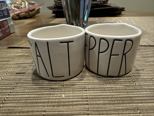 Rae Dunn Salt & Pepper Cellars Rare - Picture 3 of 6