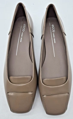 Ecco Margot ballerina ballet flat leather slip on Size 40, 9-9.5 Color Toupe - Image 1 of 4