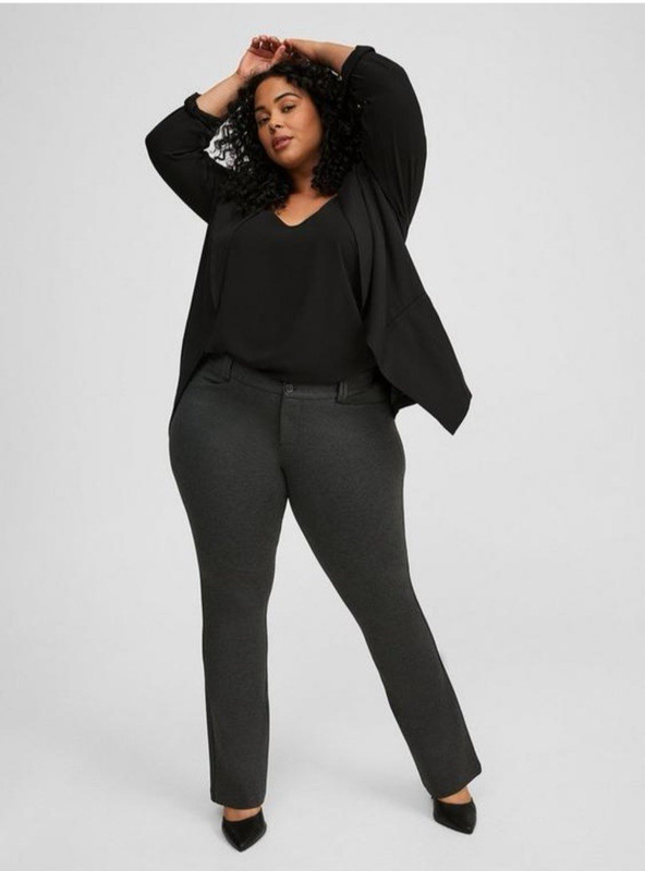 Studio by Torrid Women’s 20R Black Trouser Boot Stretch Dress Pants Damaged