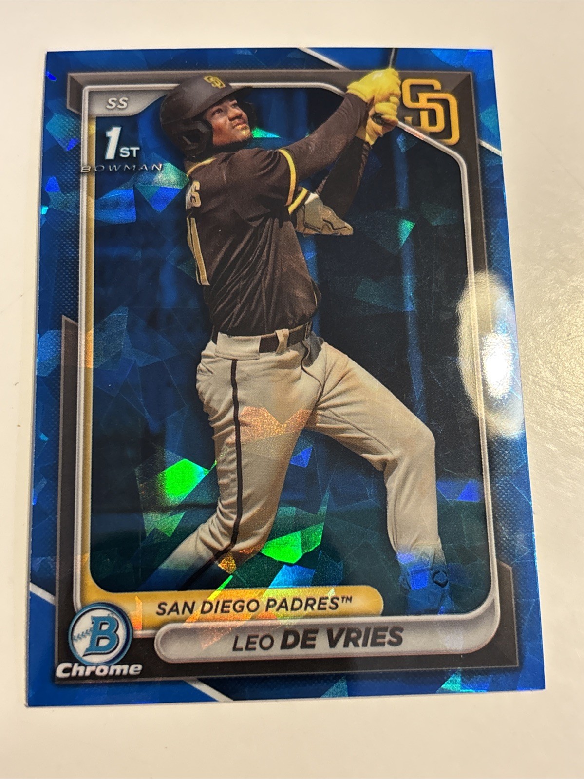 2024 Bowman Chrome Sapphire Leo De Vries 1st
