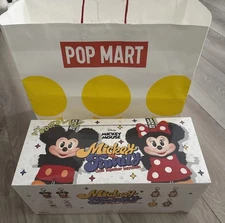POP MART Disney Mickey Family Cute Together Keychain (1 Case) 8 Sealed Blind Box