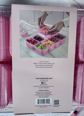 Cook with Color Perfect On The Go Snack Box with 8 Individual