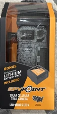 SPYPOINT LINK-MICRO-LTE-V Solar Cellular Trail Camera Lithium Battery NEW