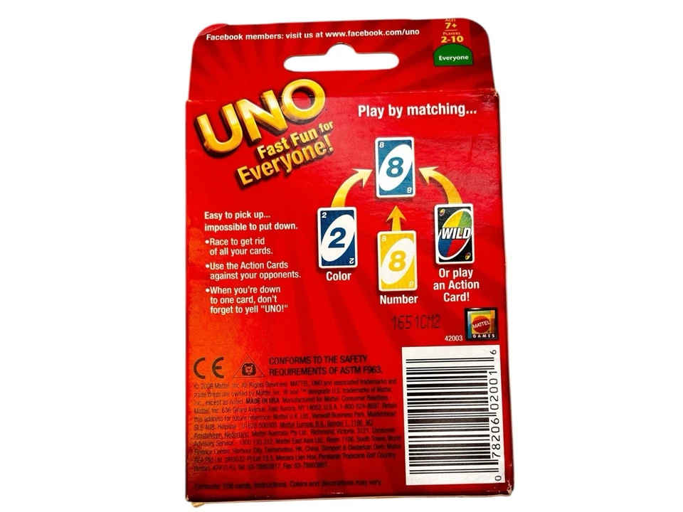 Mattel UNO Card Game 40th Anniversary Edition Card Game new sealed - Image 2 of 2