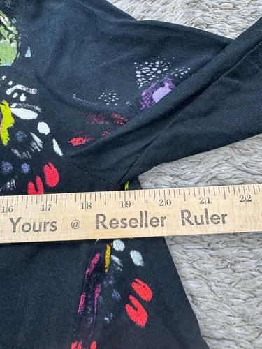 Free People Top Women Small Field Of Butterflies Floral Hi Low Tunic Dress NWT - Picture 6 of 10