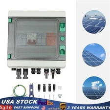 Dc 500V / 1000V Solar PV Combiner Box 2 Strings Circuit Breaker For Solar Panel