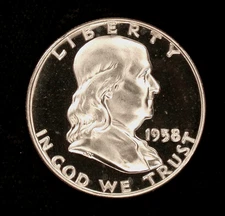 1958 50c GEM CAMEO++ PROOF !!!!! BORDERLINE DCAM !!!!!