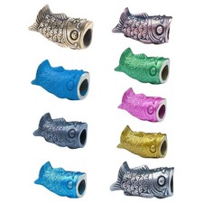 Fishes Brasses Paracord Beads Umbrellas Rope Outdoor Tool Decorative Pendants