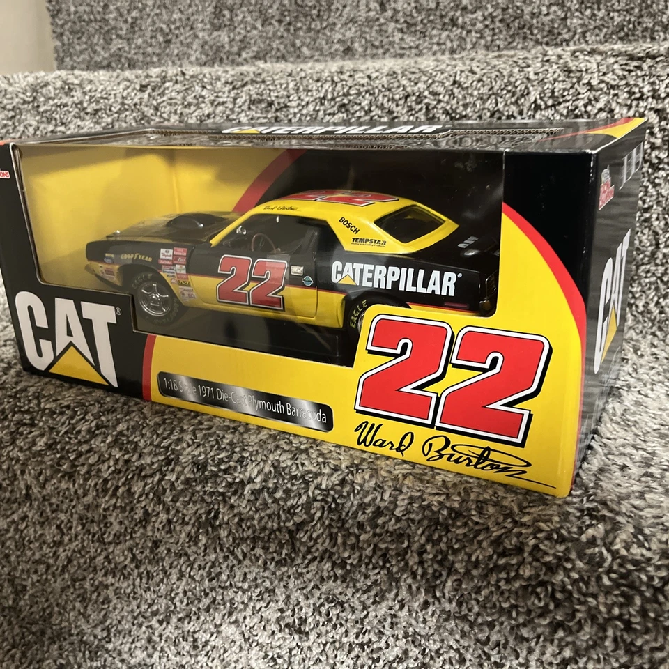 1:18 Racing Champions #22 Ward Burton 1971 Plymouth Barracuda Novo! - Imagem 4 de 4