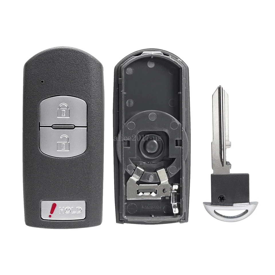Capa estojo chaveiro controle remoto WAZSKE13D01 para MAZDA CX-5 CX-3 CX-9 SPEED 3 - Imagem 3 de 4