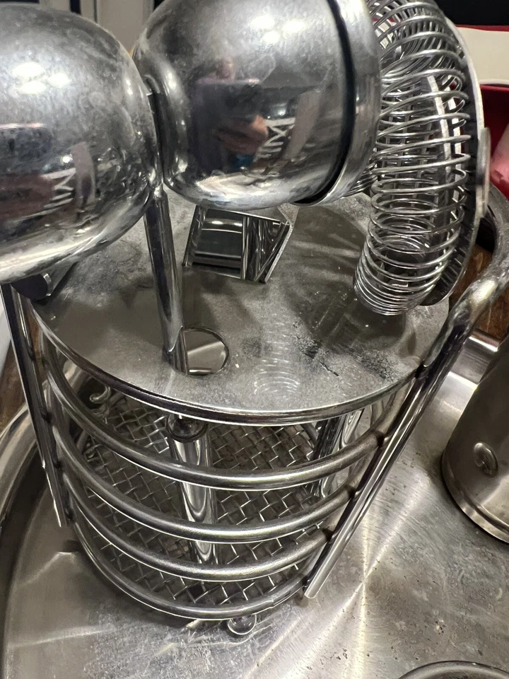 Смесь от Godinger 9 шт. из нержавеющей стали кованая отделка бар комплект плюс 2 книги! - Изображение 3 из 4