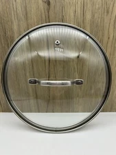 Tempered Glass Stainless Lid Cover Replacement Pot Fry Pan Skillet 9.25 in