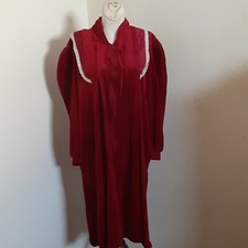 Vtg. Contemporary Collections Womens Red Nightgown Sleepwear Pajamas Size...