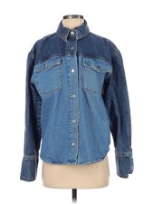 Na-kd Women Blue Denim Jacket 34 Eur