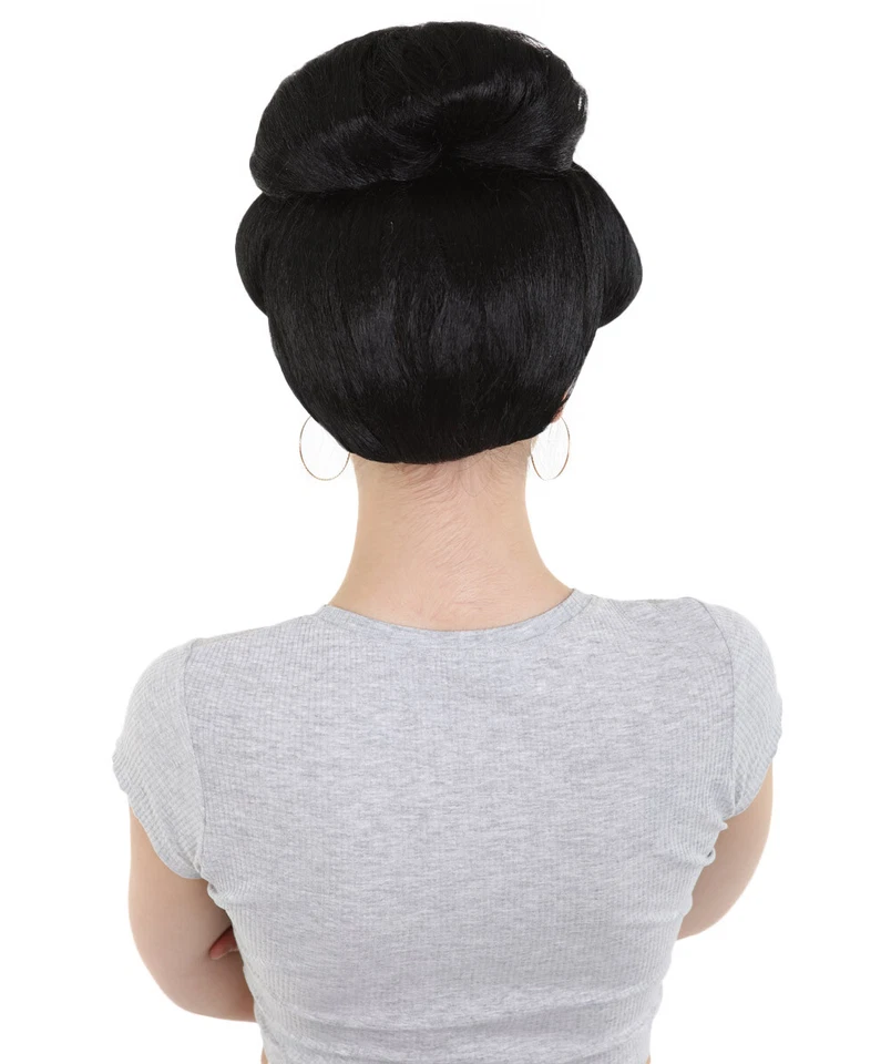 Japanese Geisha Wig | Women's Black Wig HW-189 - Image 4 of 4