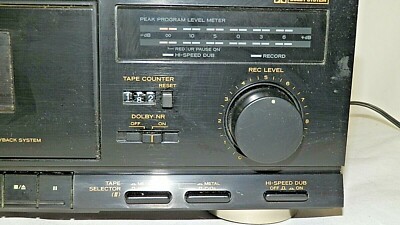 Rare TEAC W-410 Dual Auto Reverse Cassette Deck, Plays OK, Selling