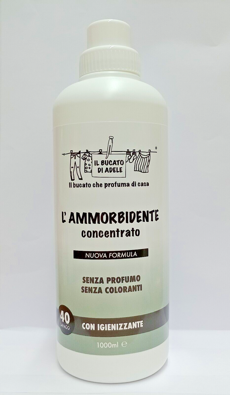 Il Bucato di Adele Ammorbidente Concentrato e Igienizzante 40 Lavaggi