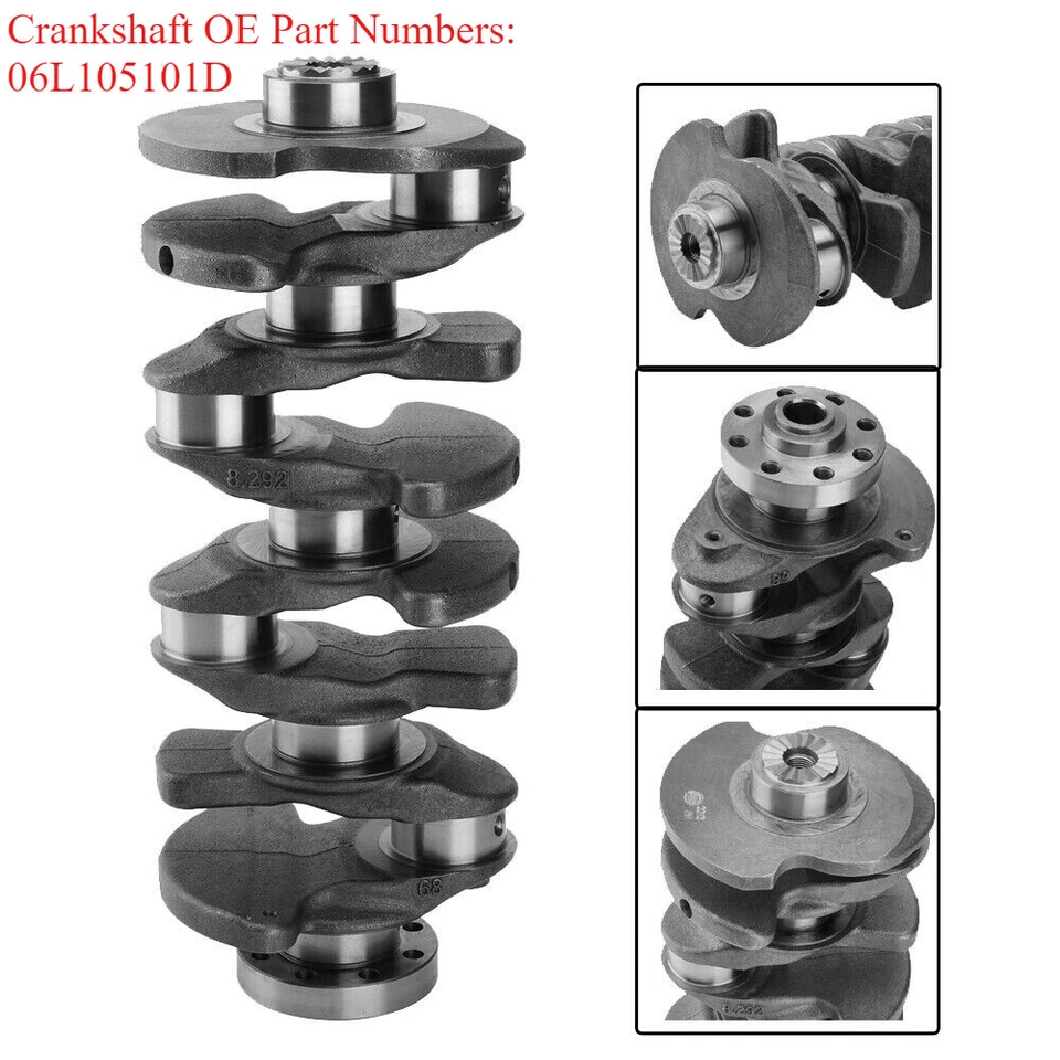2.0L 52mm Engine Crankshaft Bearings For Audi A4 A5 Q5 VW Golf GTI TTS CJX TSI Foto 2 de 4