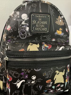 NWT Loungefly Nightmare Before Christmas Tim Burton Mini Backpack