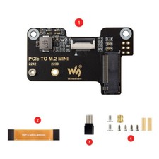 PCIe To M.2 Mini Adapter for Raspberry Pi 5, for NVMe Protocol M.2 SSD