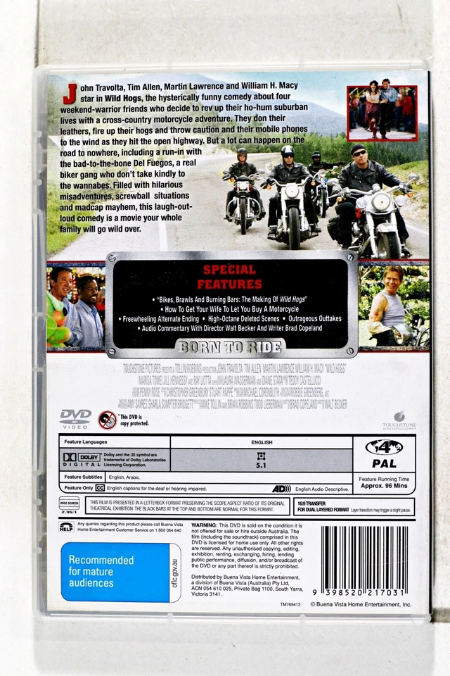 Wild Hogs (DVD, 2007) Region 4 Preowned - image 2 of 3