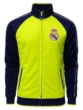 Official Rhinox Real Madrid FC Neon Yellow & Blue Track Jacket - Licensed RM Fan