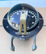 Vintage E.S. Ritchie Naval Nautical Ship Maritime Compass Edward Samuel ES