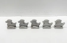 AR500 3/8" Steel 2.5” Mini Rubber Ducky Knock-over Set of 5