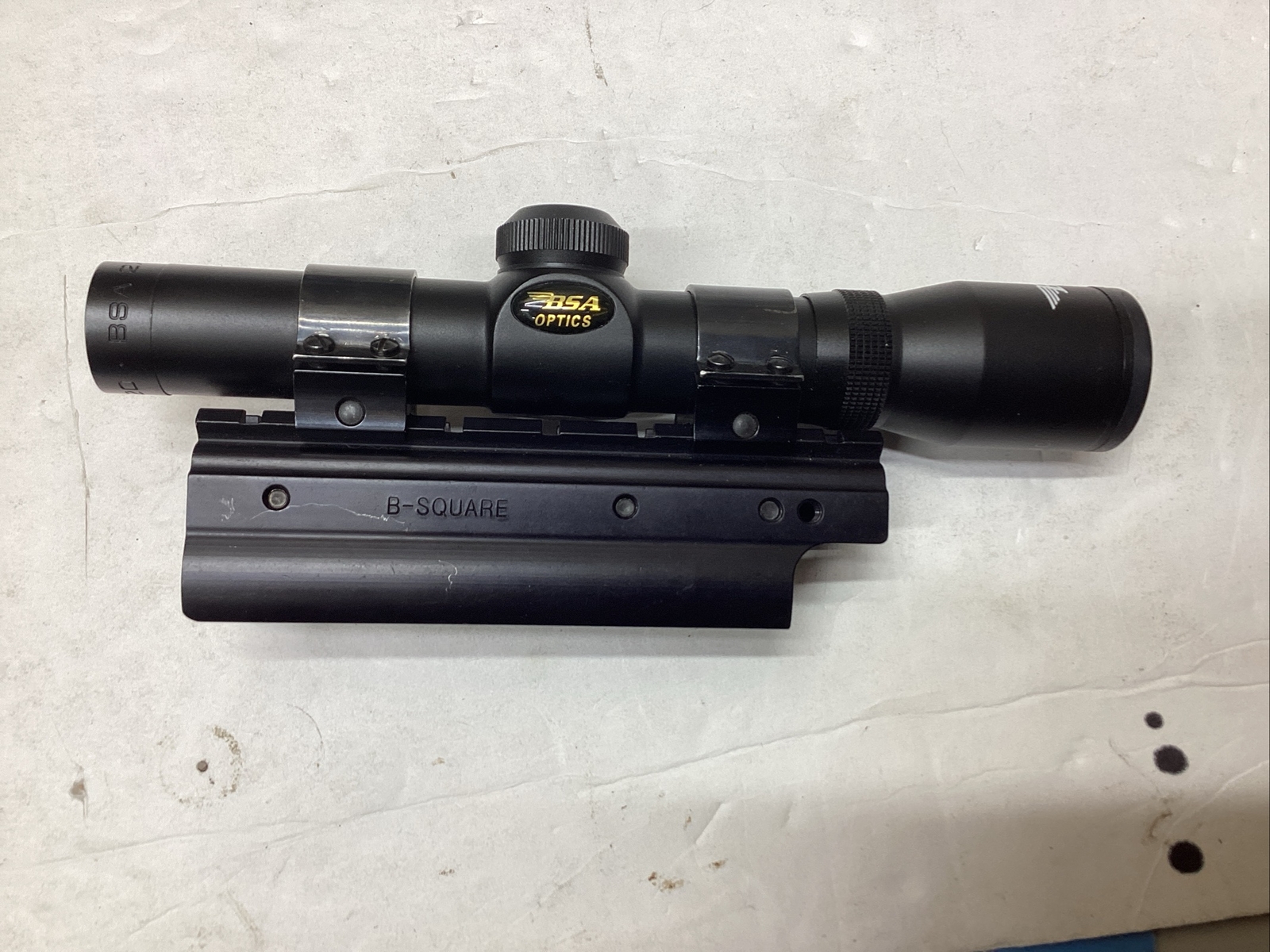 BSA Optics Pistol Handgun Scope 2X20 1" With Weaver Rings BSquare