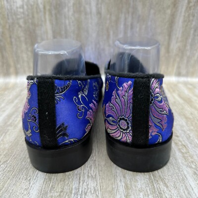 Urban Outfitters UO Sean Floral Belgian Loafer Mens 11 Blue  display picture 3