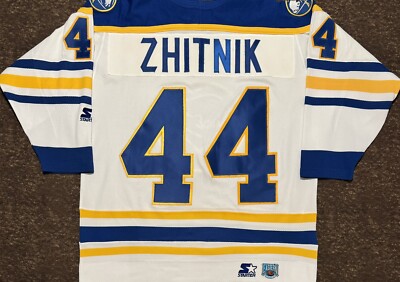Vintage Starter NHL Buffalo Sabres Alexei Zhitnik Hockey Jersey | eBay