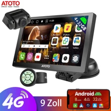 ATOTO 9" Android Portable Car Stereo 4+32G ChatGPT AI Voice 4G LTE GPS Track Cam
