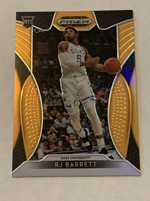 2019-20 PANINI PRIZM RJ BARRETT ROOKIE CARD ORANGE 9 /149 2019-20 PANINI PRIZM RJ BARRETT ROOKIE CARD ORANGE 9 /149