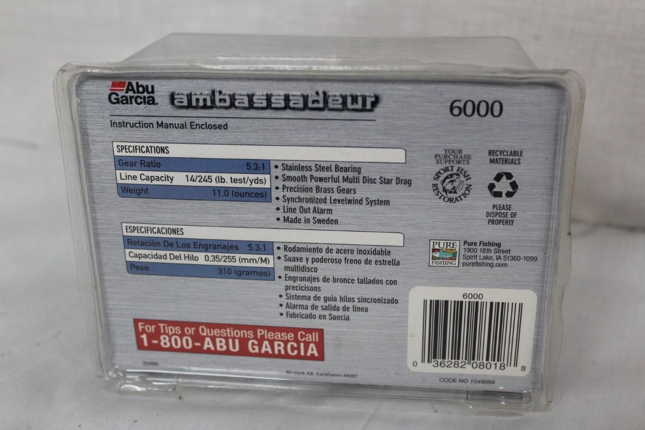 Abu Garcia Ambassadeur 6000 Baitcasting Trolling Reel - Classic Red - New!