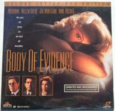 MADONNA Willem Dafoe "Body of Evidence" Sealed Mystery Thriller Laserdisc Movie