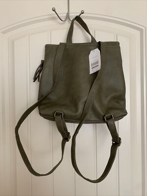 Olive Leather Multi Backpack Bags | Olive Leather Multi Backpack | Poshmark main image 4