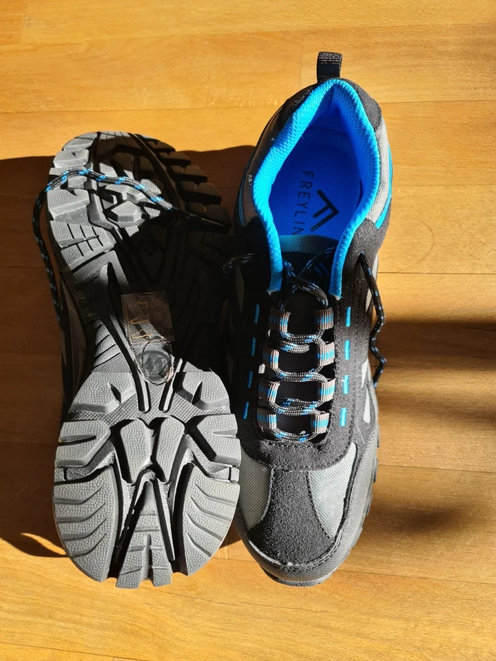 NEU FREYLING Outdoorschuh Trekking Wanderschuh Hiking low schwarz blau 41 Damen