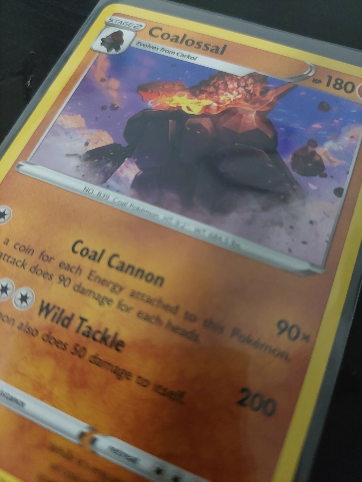 Coalossal (80/163) Holographic Pokemon card
