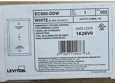 LEVITON ECS00-DDW EMERGENCY FIXTURE CONTROL FOR DIMMING LOADS 