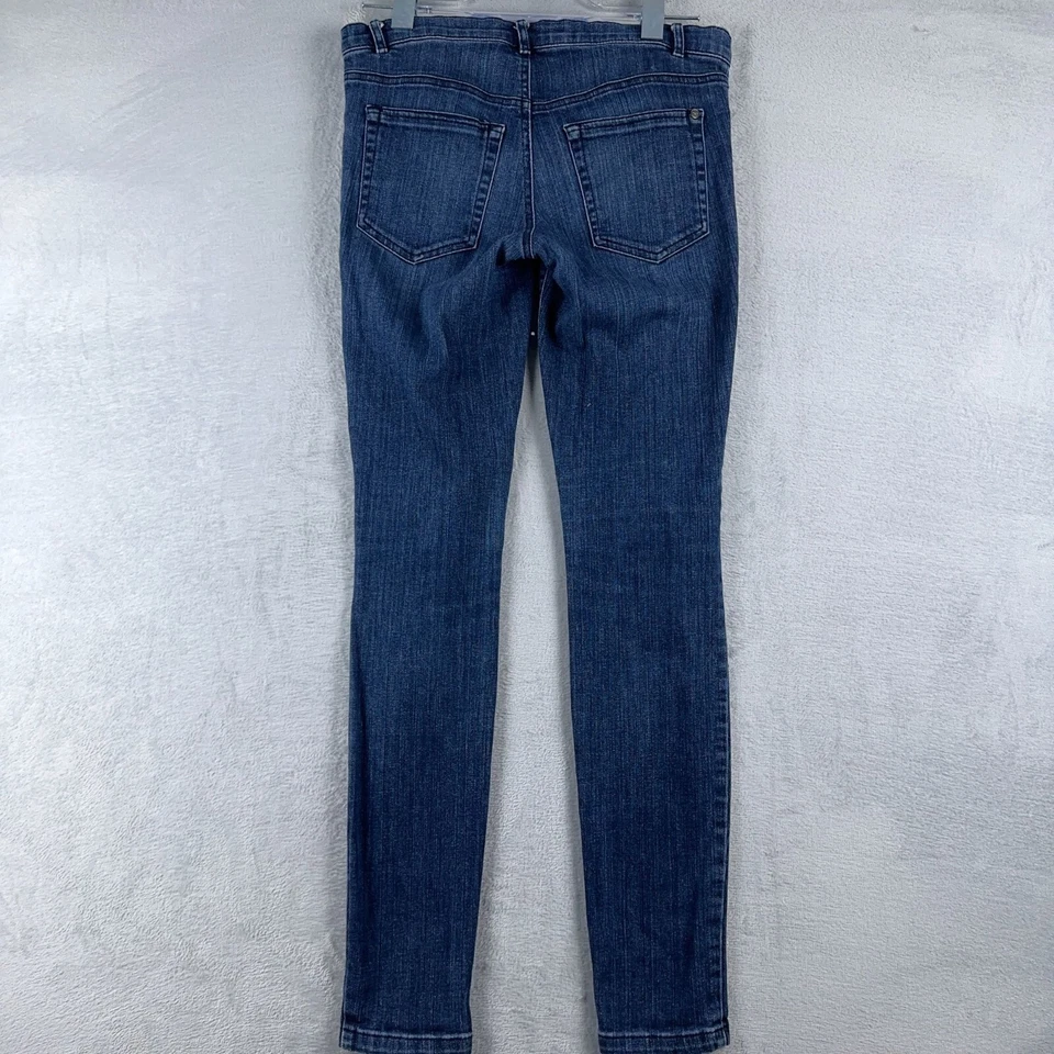 Pantalones de mezclilla Trina Turk súper ajustados lavado medio azul talla 0 Foto 2 de 4