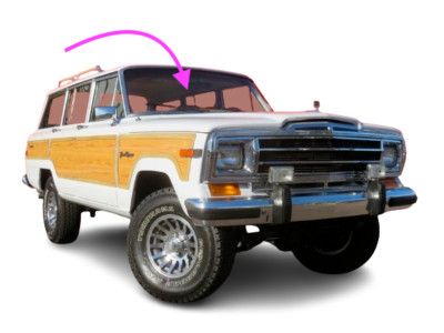 Fits 1974-1991 Jeep Cherokee, Wagoneer 2D,4D Utility Front