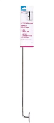 Decko 38170 Steel Chrome Surface Mount 24 L in. Rod Towel Bar 1-3/4 H in.
