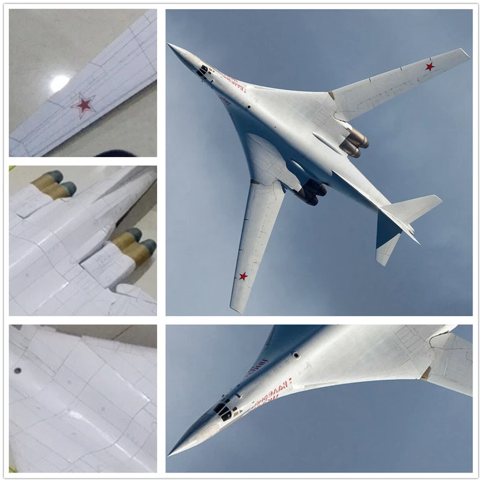 Nuevo Hágalo Usted Mismo 1/100 Russion T-160 Black Jack Bombardero Modelo de Papel 3D Kit de Puzzle Militar Foto 3 de 4