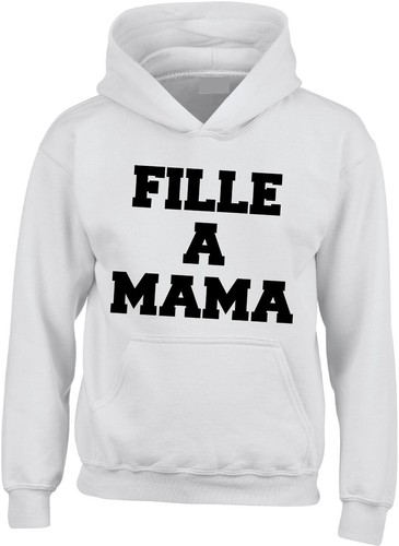 SWEAT CAPUCHE ENFANT FILLE A MAMA - Picture 3 of 4