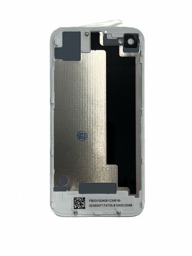 iPhone 4 4S Black Glass Assembly Battery Back Cover Rear Housing Replacement - Picture 4 of 9